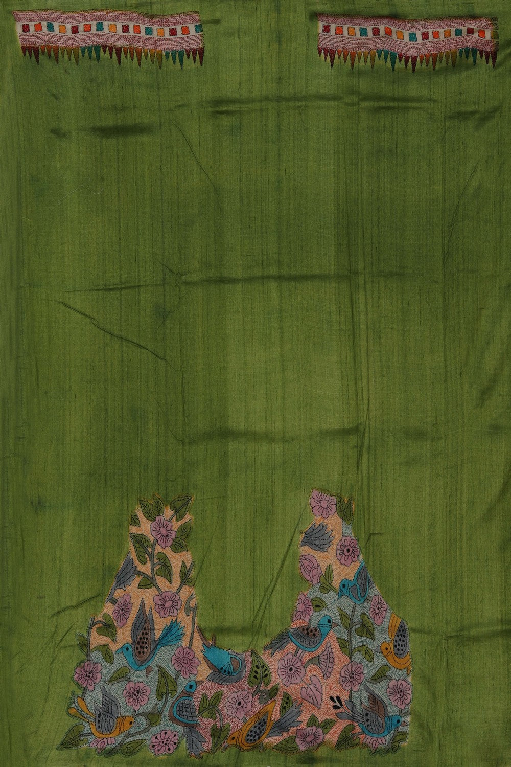 Image of A Tussar Embroidery Saree