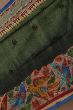 Image of A Tussar Embroidery Saree