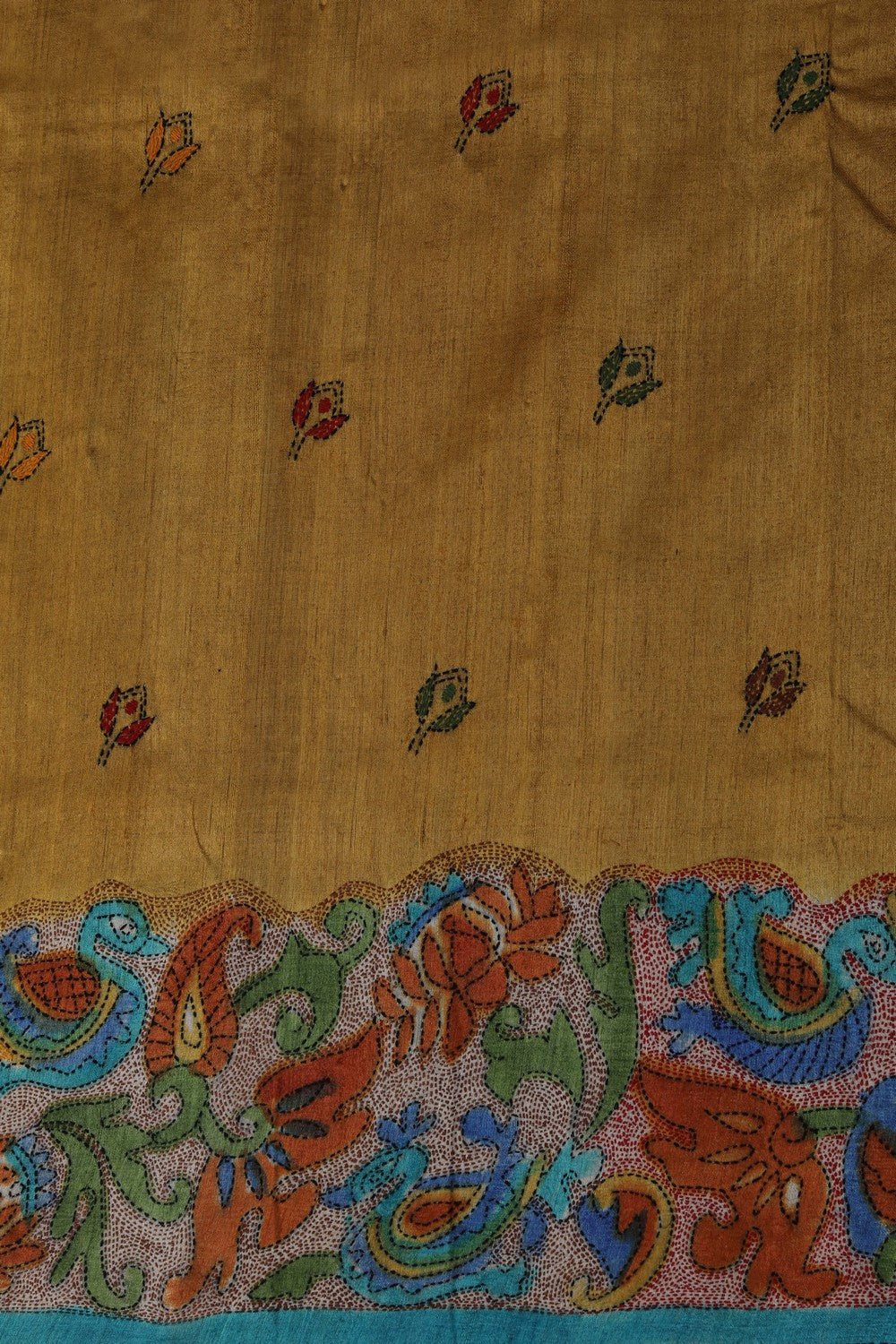 Image of A Tussar Embroidery Saree