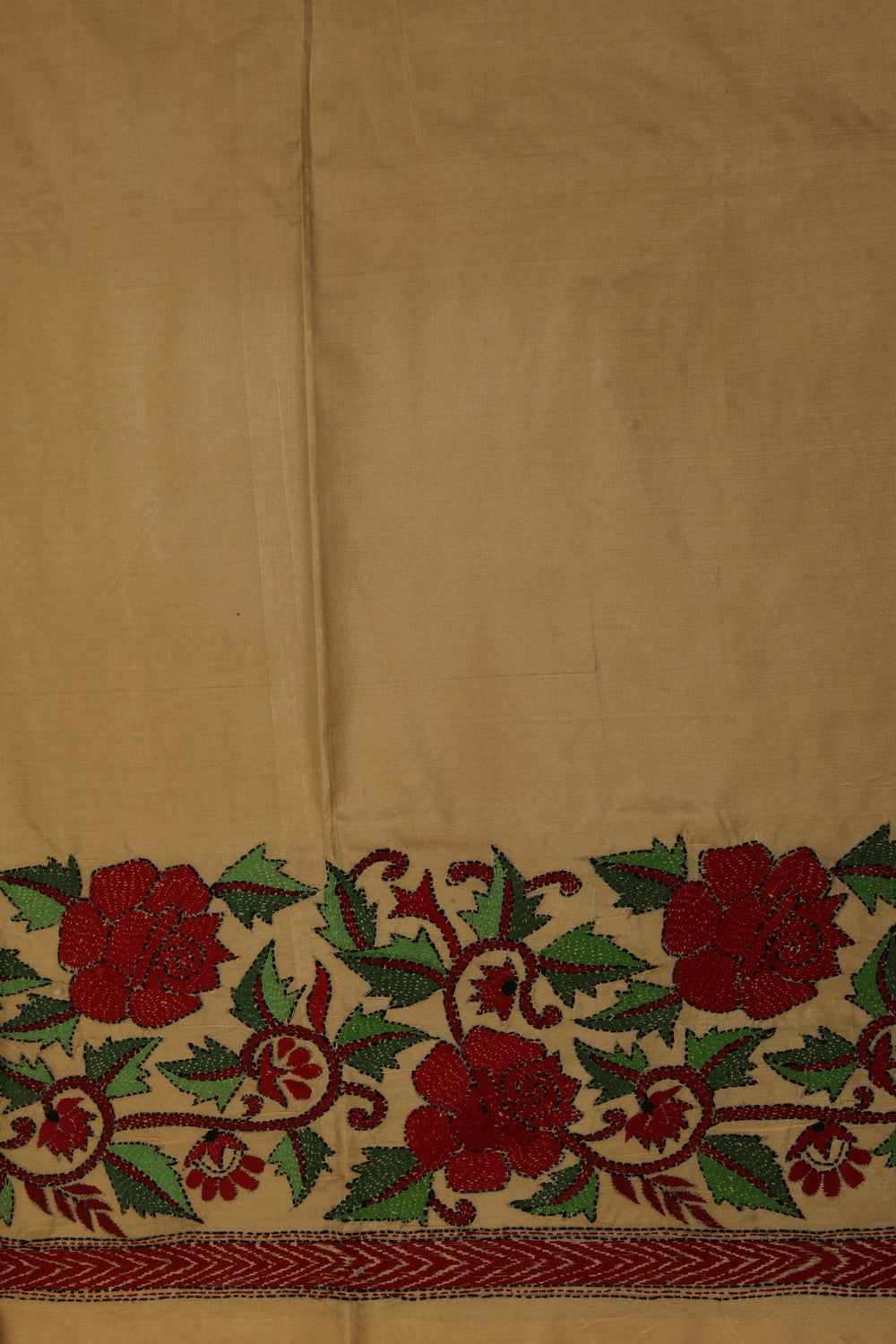 Image of A Tussar Embroidery Saree