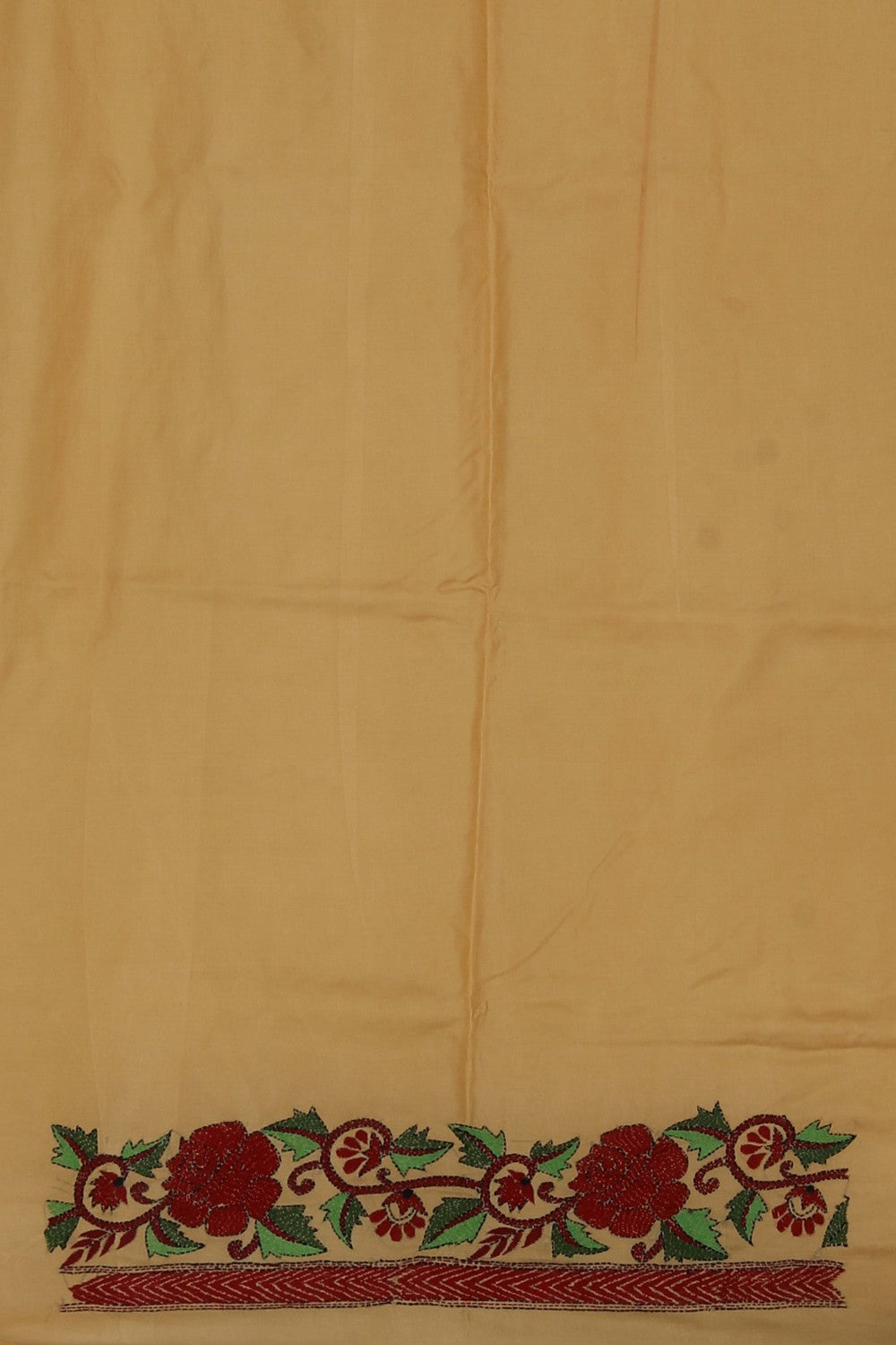 A Tussar Embroidery Saree