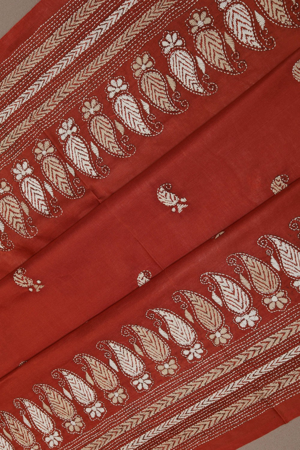 A Tussar Embroidery Saree