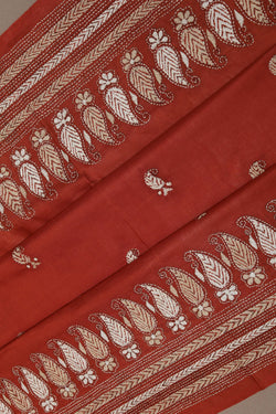 Image of A Tussar Embroidery Saree
