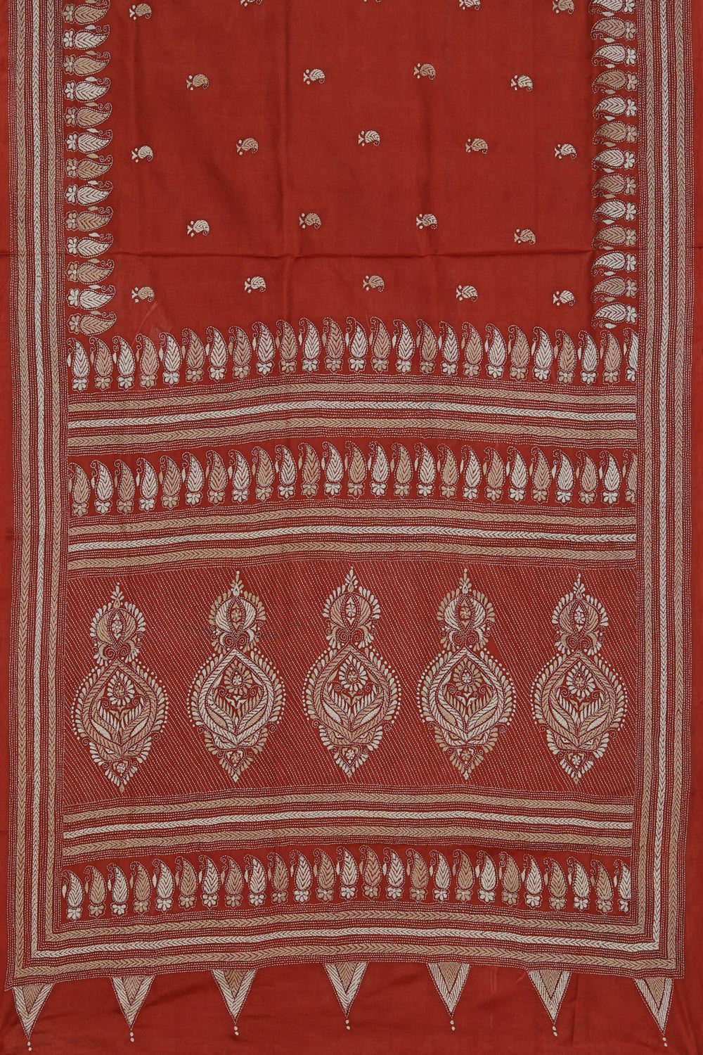 A Tussar Embroidery Saree