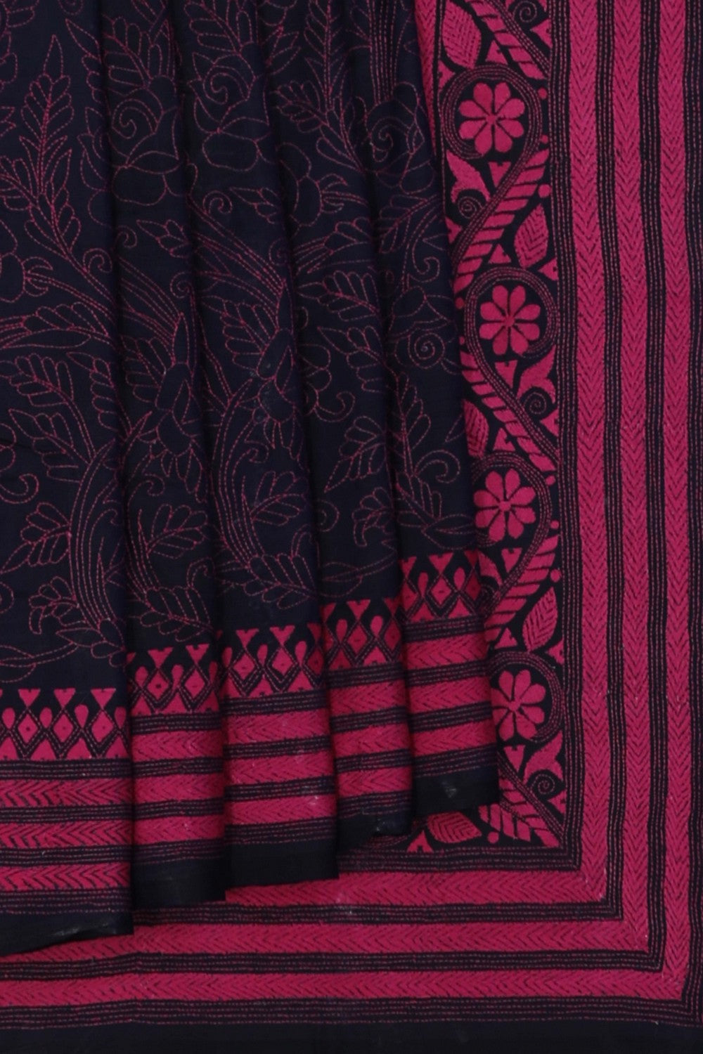 A Tussar Embroidery Saree