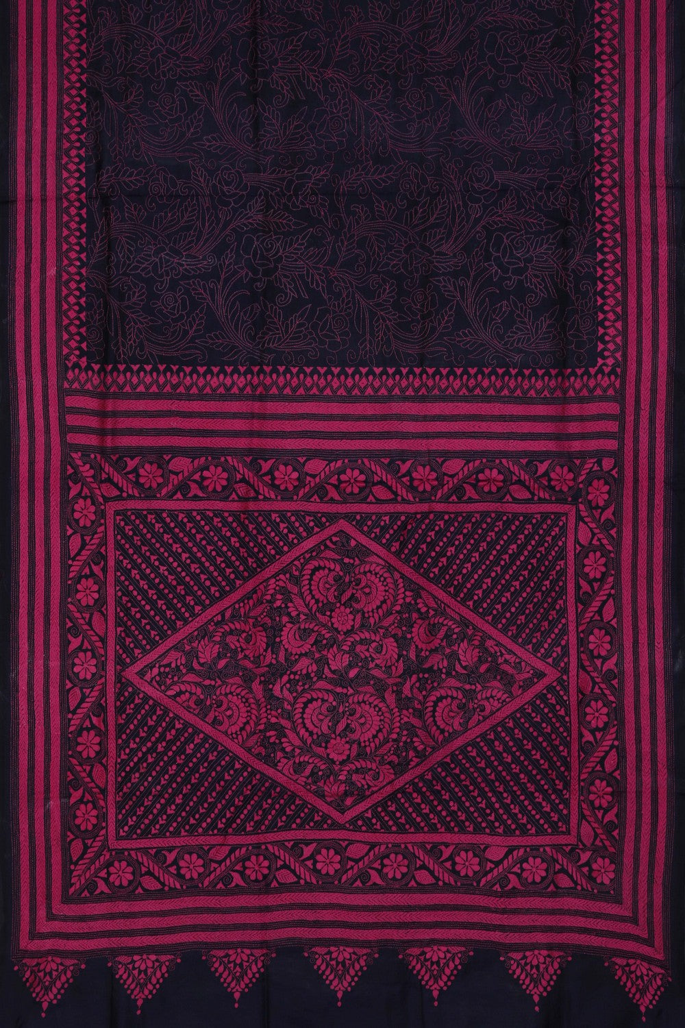 A Tussar Embroidery Saree