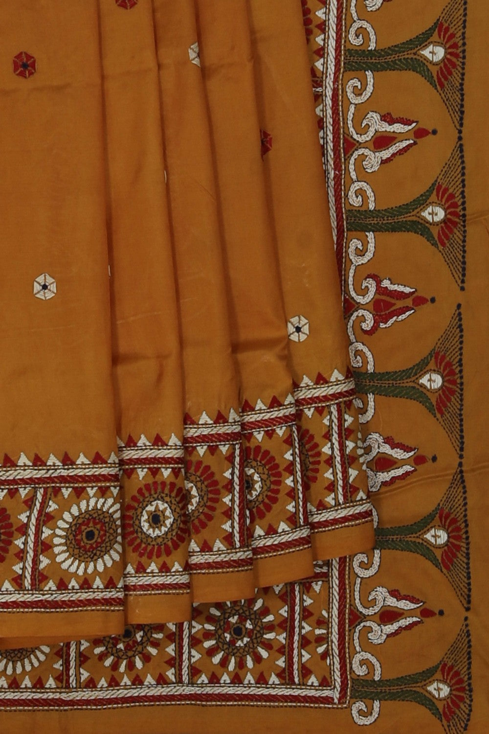 Image of A Tussar Embroidery Saree