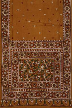 Image of A Tussar Embroidery Saree