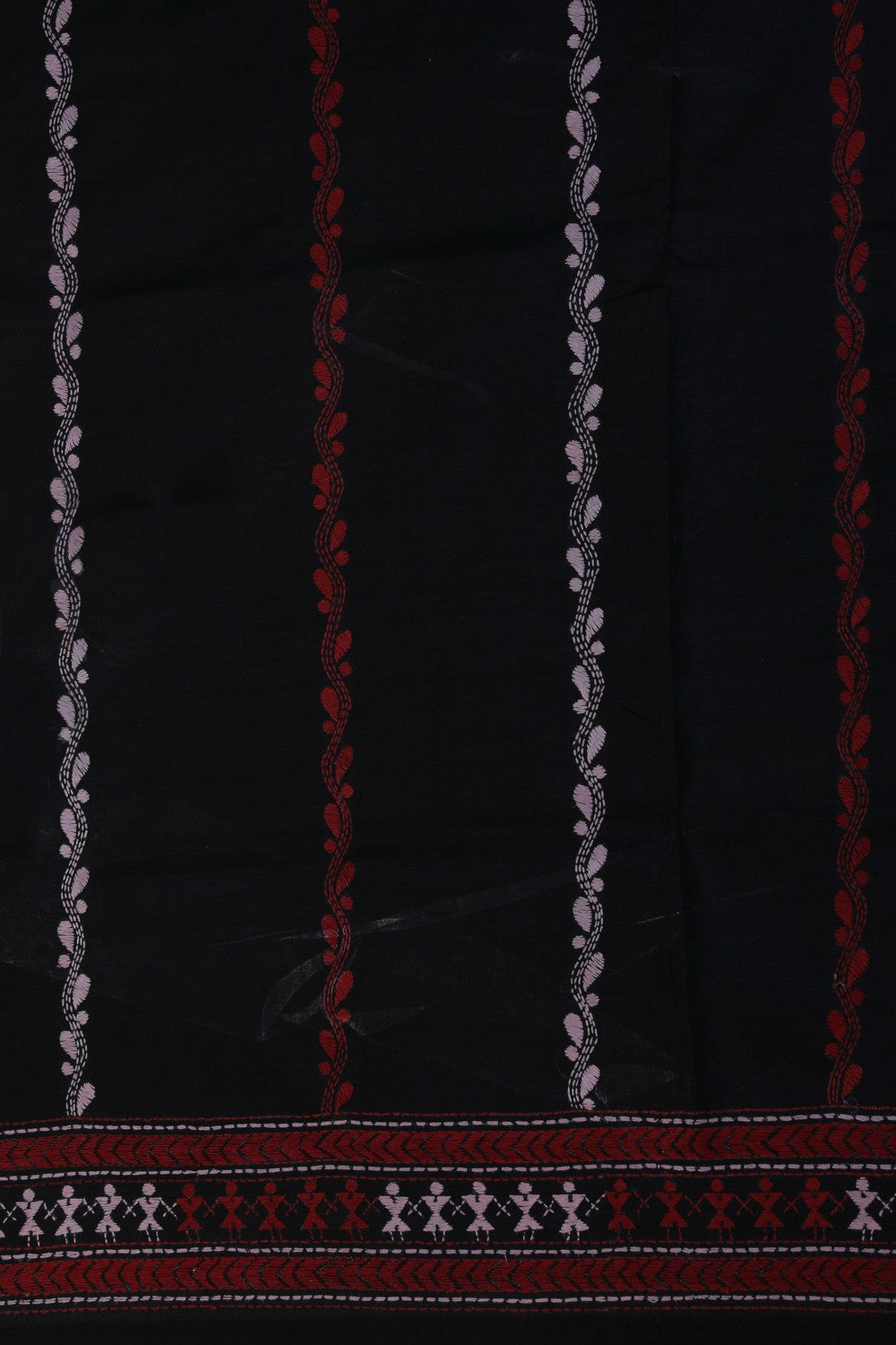 A Tussar Embroidery Saree