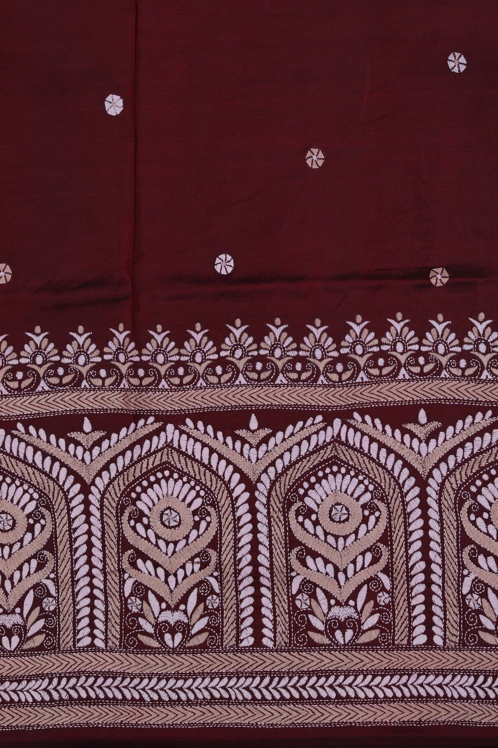 Image of A Tussar Embroidery Saree