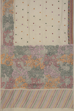 Image of A Tussar Embroidery Saree