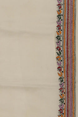 Image of A Tussar Embroidery Saree