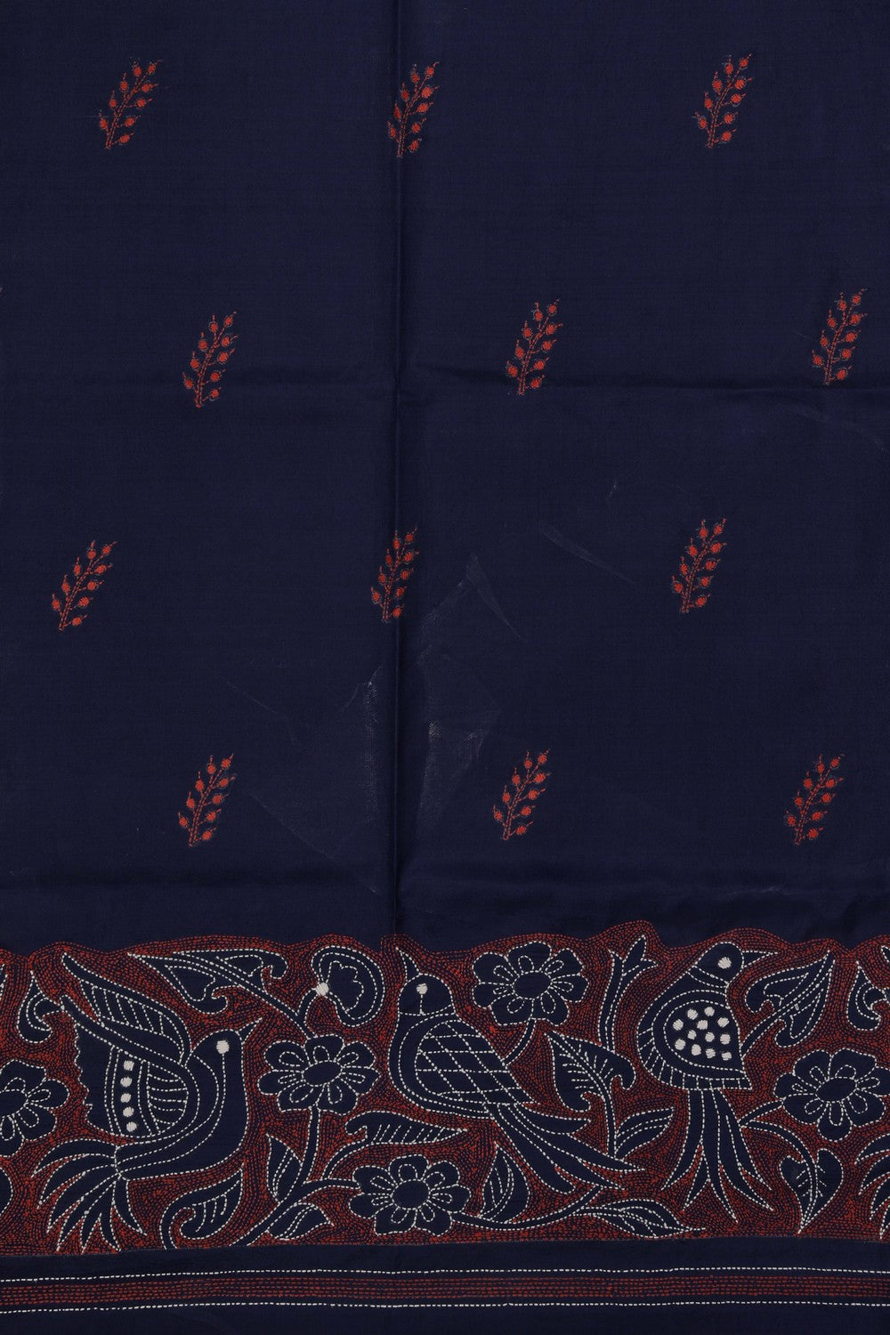 A Tussar Embroidery Saree