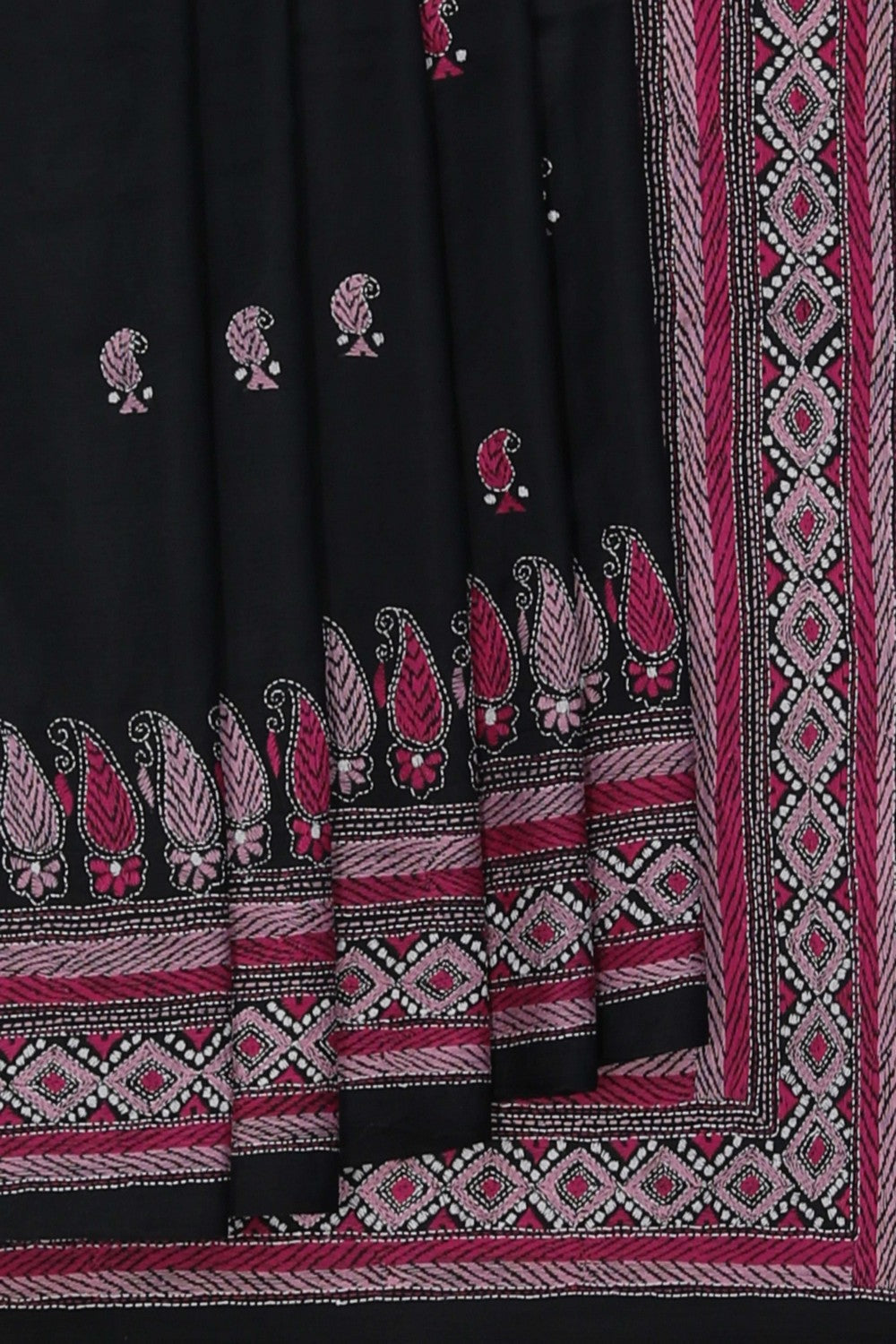 A Tussar Embroidery Saree