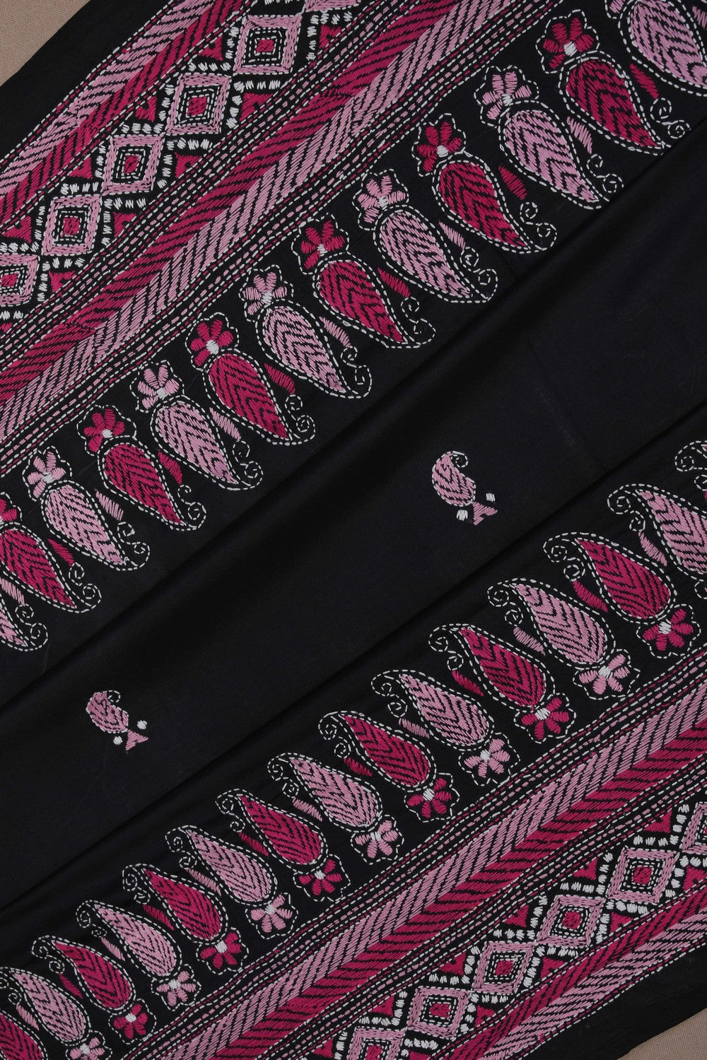 A Tussar Embroidery Saree