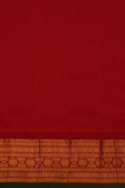 Image of Gadwal Silk Navy Blue Saree