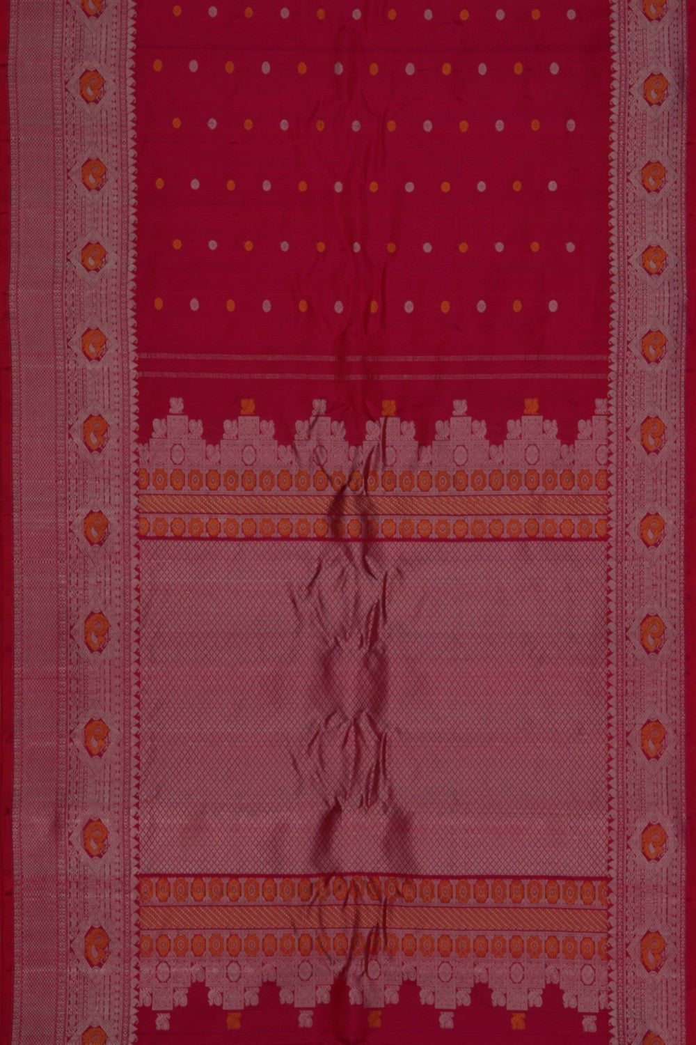 Image of Gadwal Silk Pink Saree