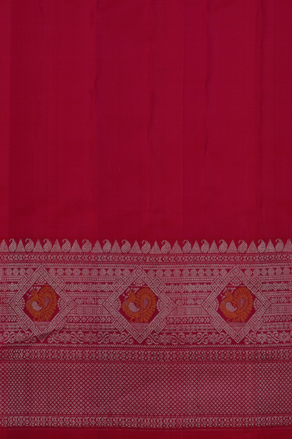 Image of Gadwal Silk Pink Saree