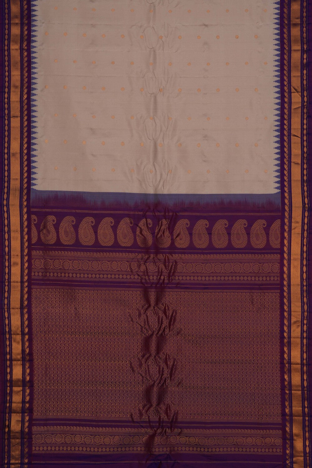 Gadwal Silk Classy Beige Saree
