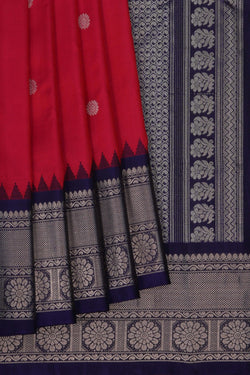 Image of Gadwal Silk Pink Saree