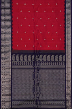 Image of Gadwal Silk Pink Saree