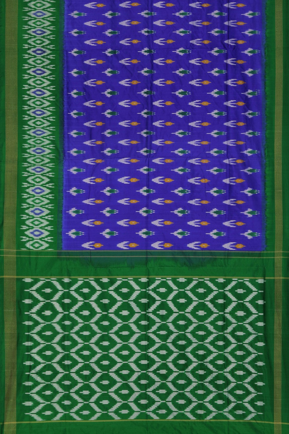 Image of Pochampally Ikat Silk Purple Saree