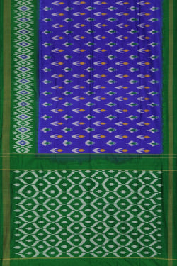 Image of Pochampally Ikat Silk Purple Saree