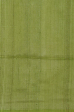 Image of The Dhakai Jamdani Craft Green Saree