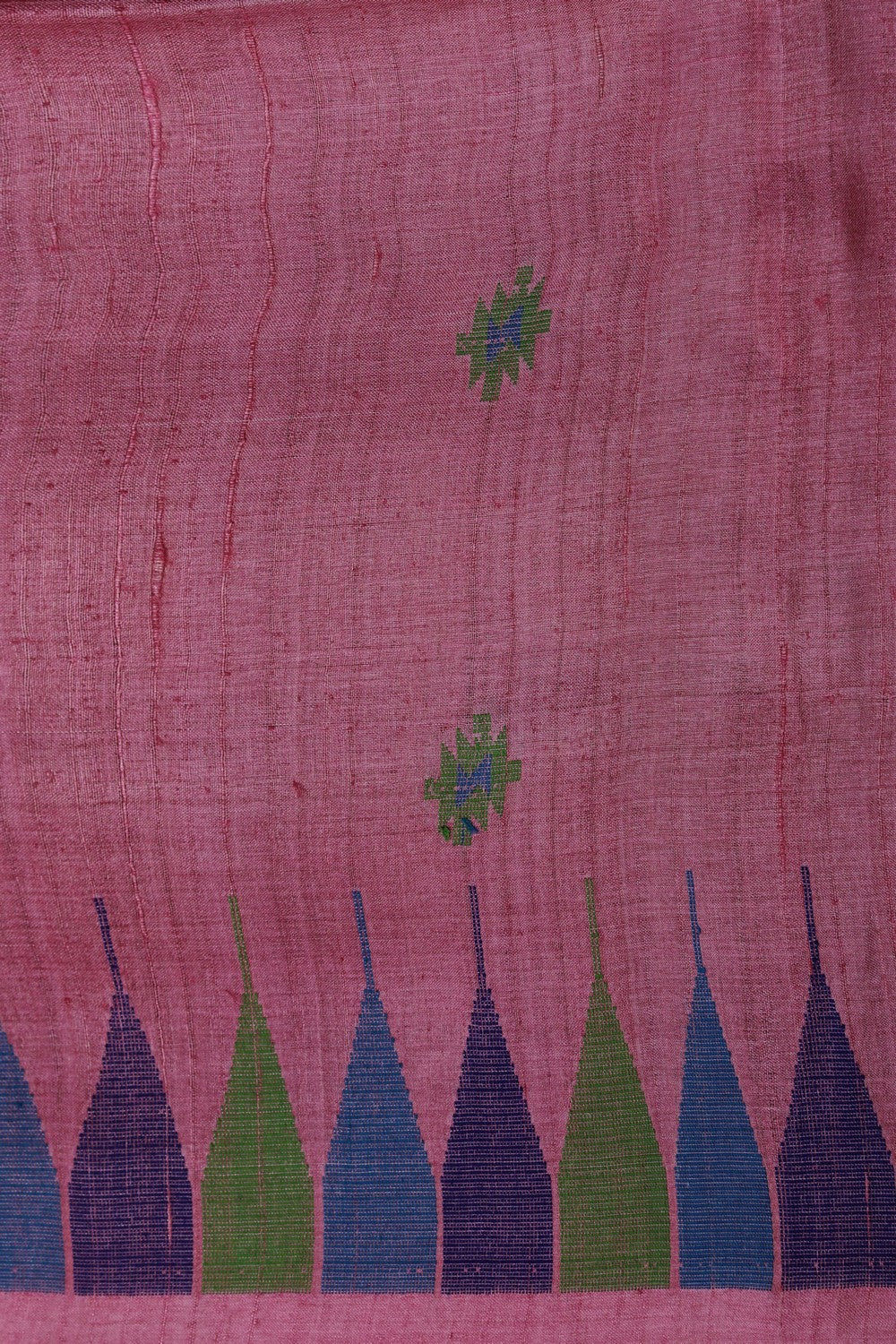 Image of The Dhakai Jamdani Craft Lavender Pink Saree