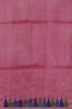 Image of The Dhakai Jamdani Craft Lavender Pink Saree
