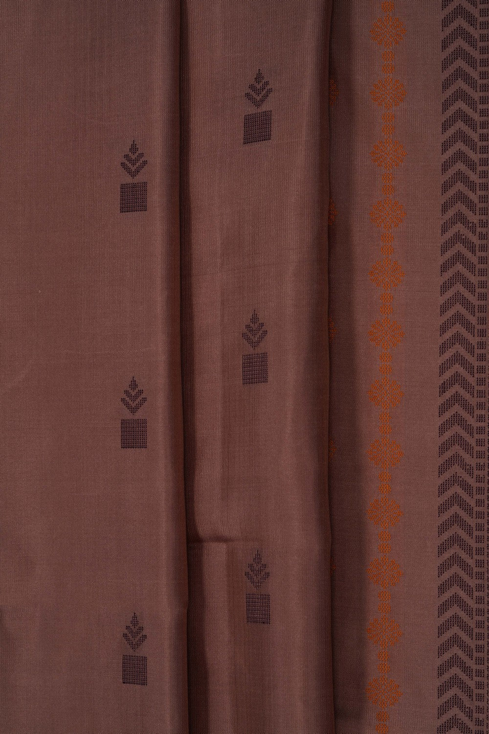 South Silk Brown Saree