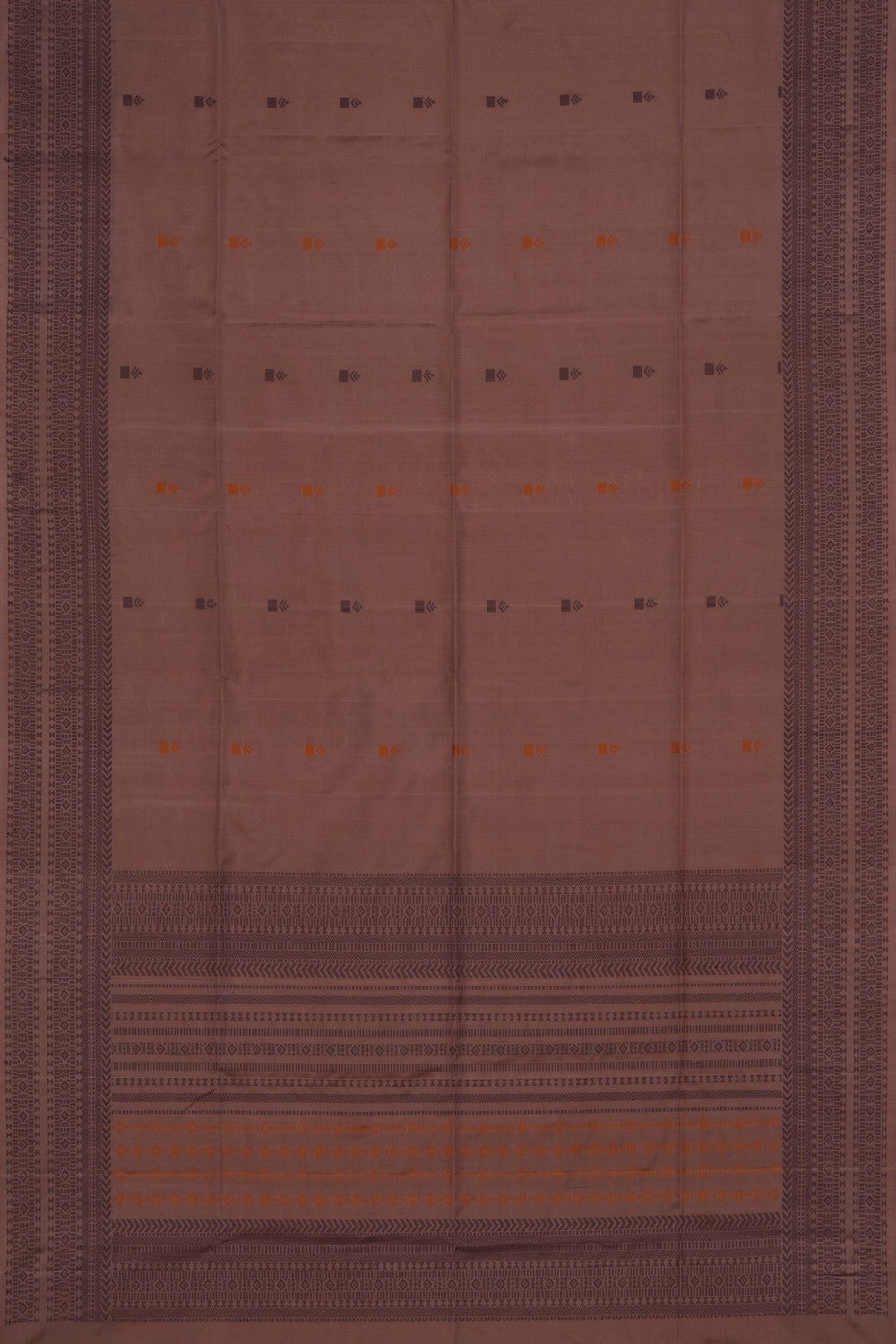 South Silk Brown Saree