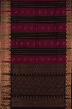 Image of South Silk Plum Pink Saree
