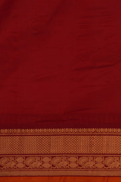 Image of Gadwal Silk Green Saree