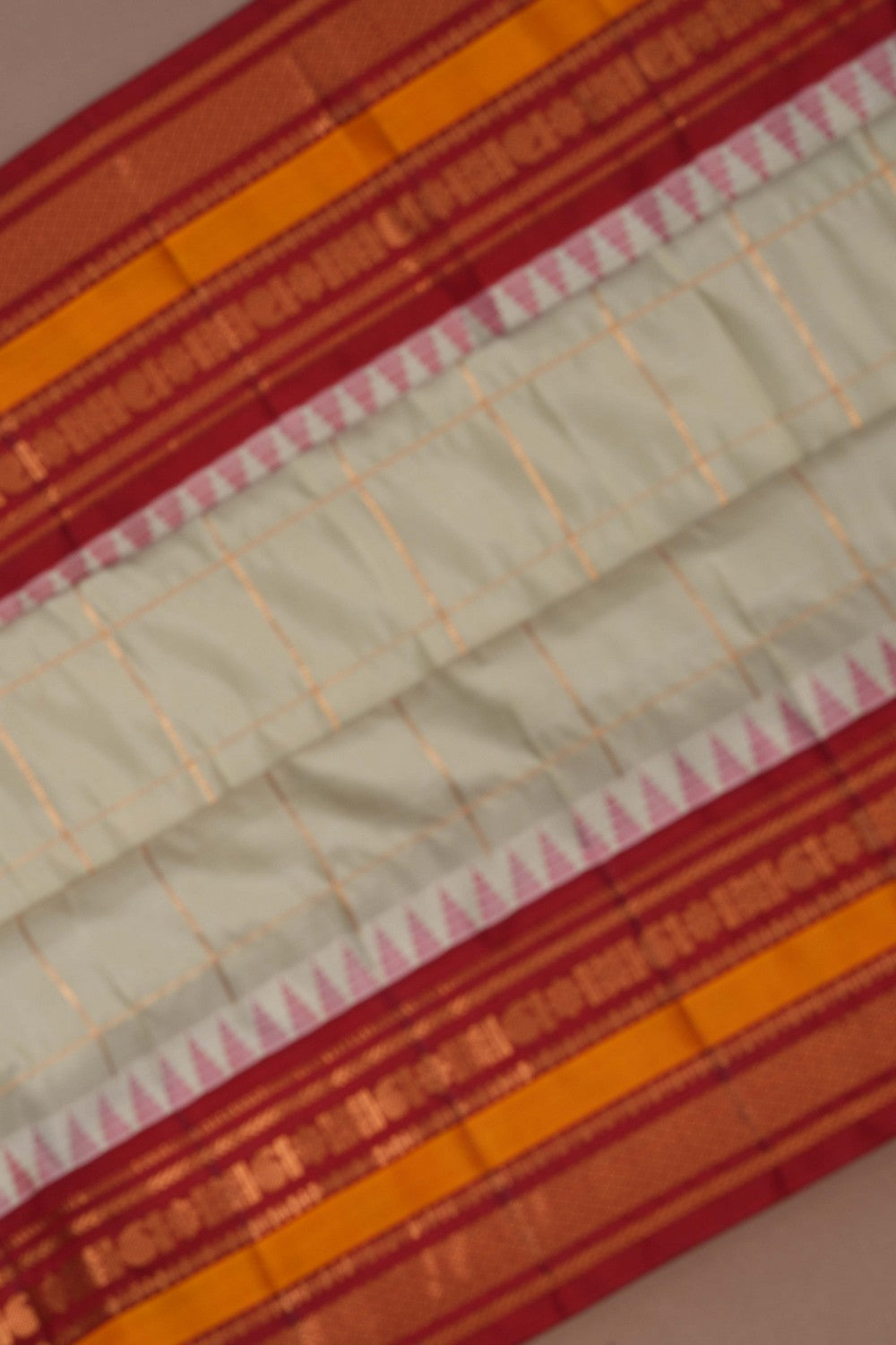 Gadwal Silk Beige Saree