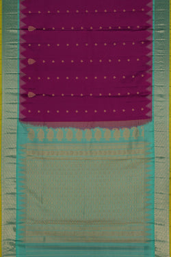 Image of Gadwal Silk Magante Pink Saree