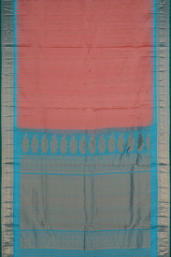 Image of Gadwal Silk Pink Saree