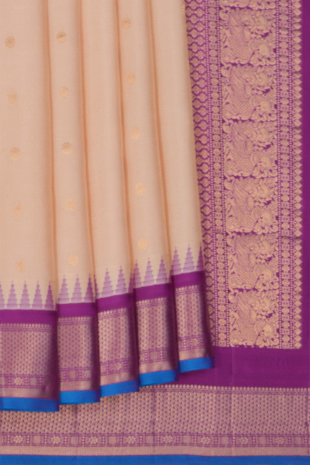 Gadwal Silk Beige Saree