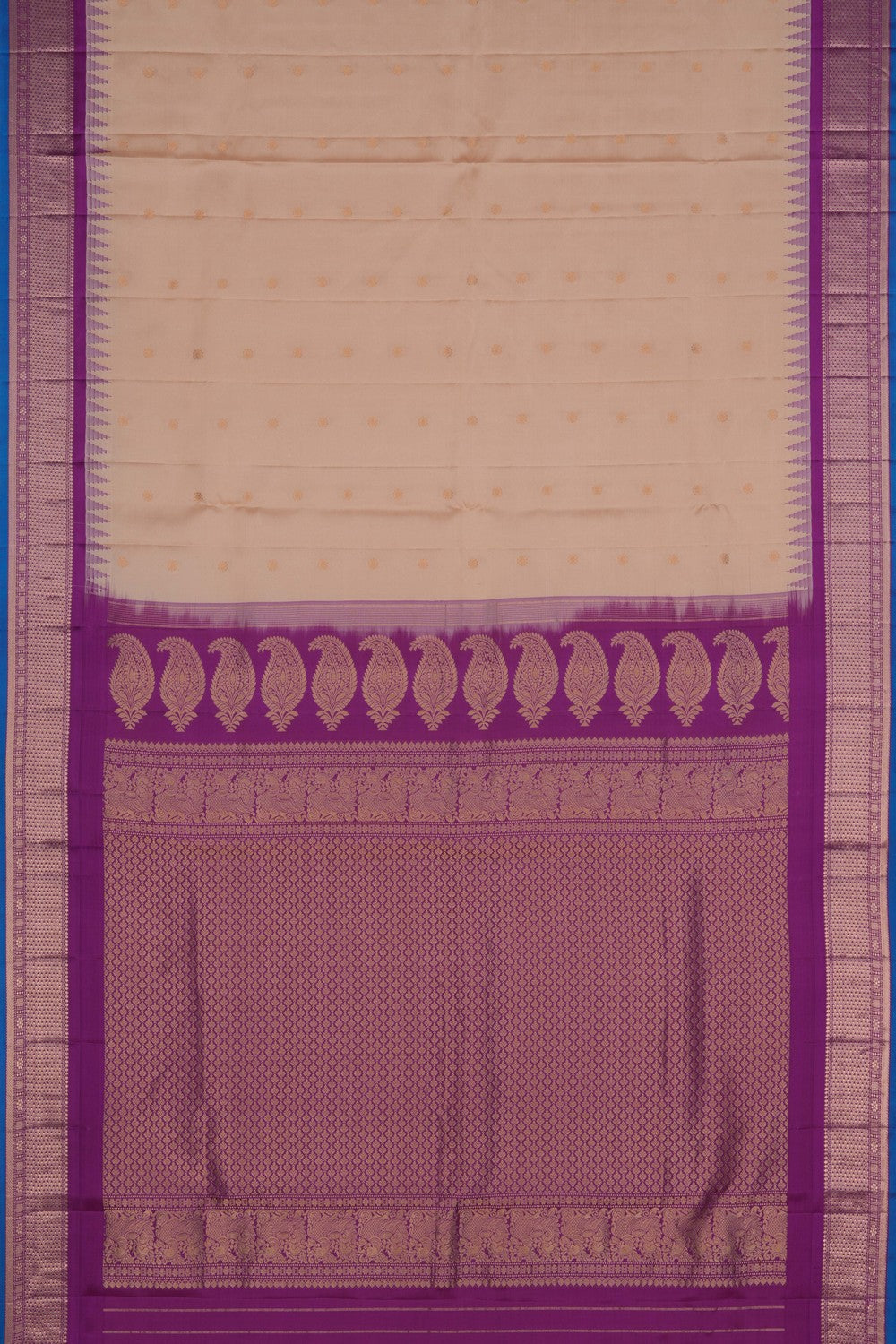 Gadwal Silk Beige Saree