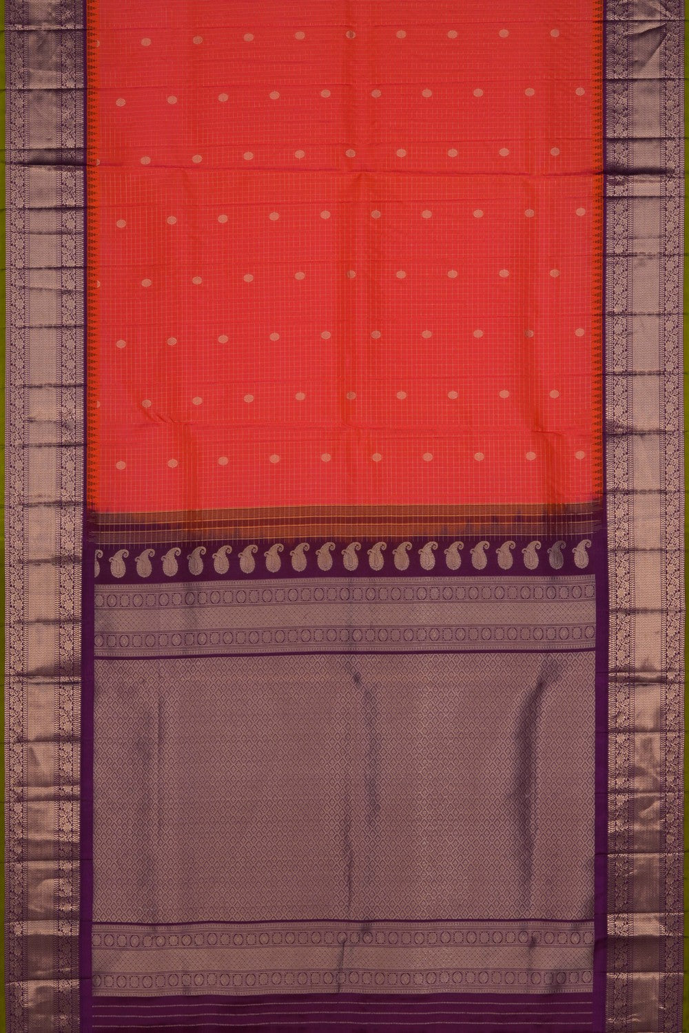Gadwal Silk Fuchsia Pink Saree