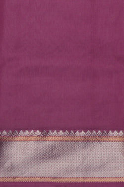 Image of Chanderi Silk Brocade Mauve Saree