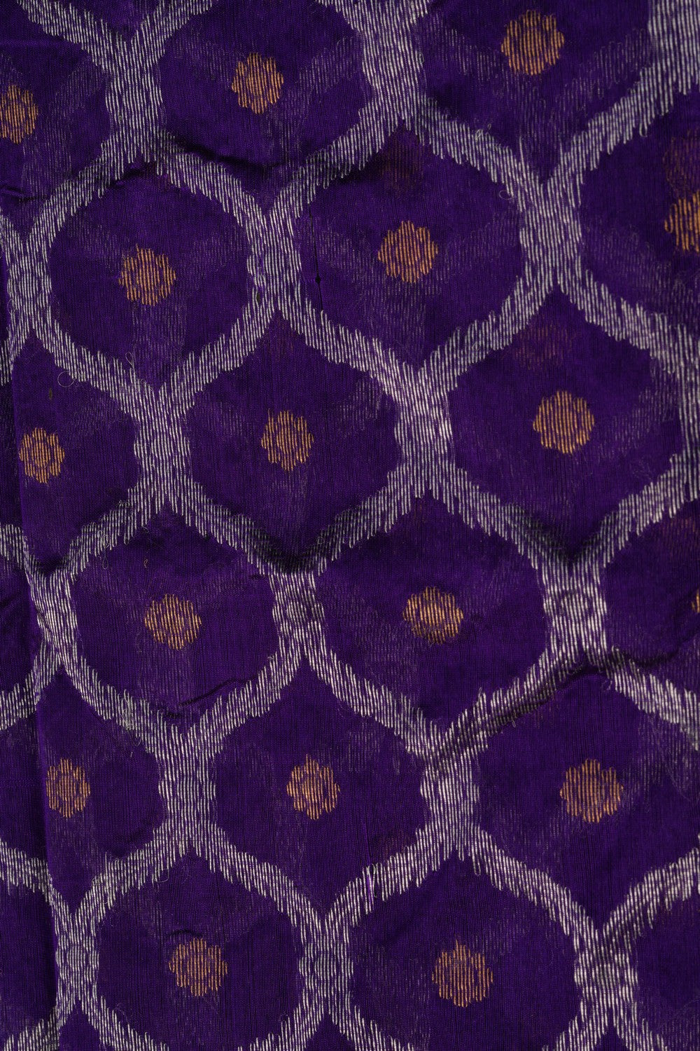 Chanderi Silk Brocade Purple Saree