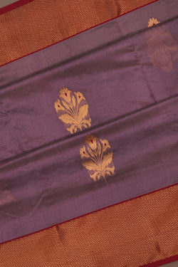 Image of Chanderi Silk Purple Saree