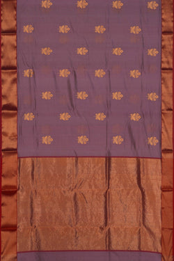 Image of Chanderi Silk Purple Saree