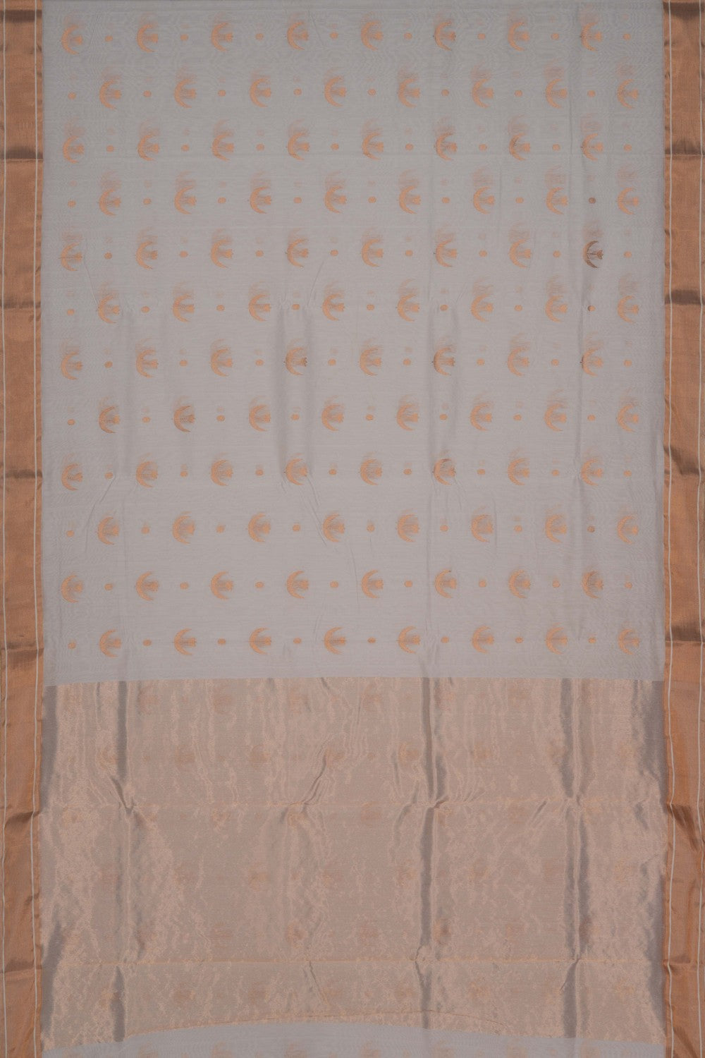 Chanderi Silk Off White Saree