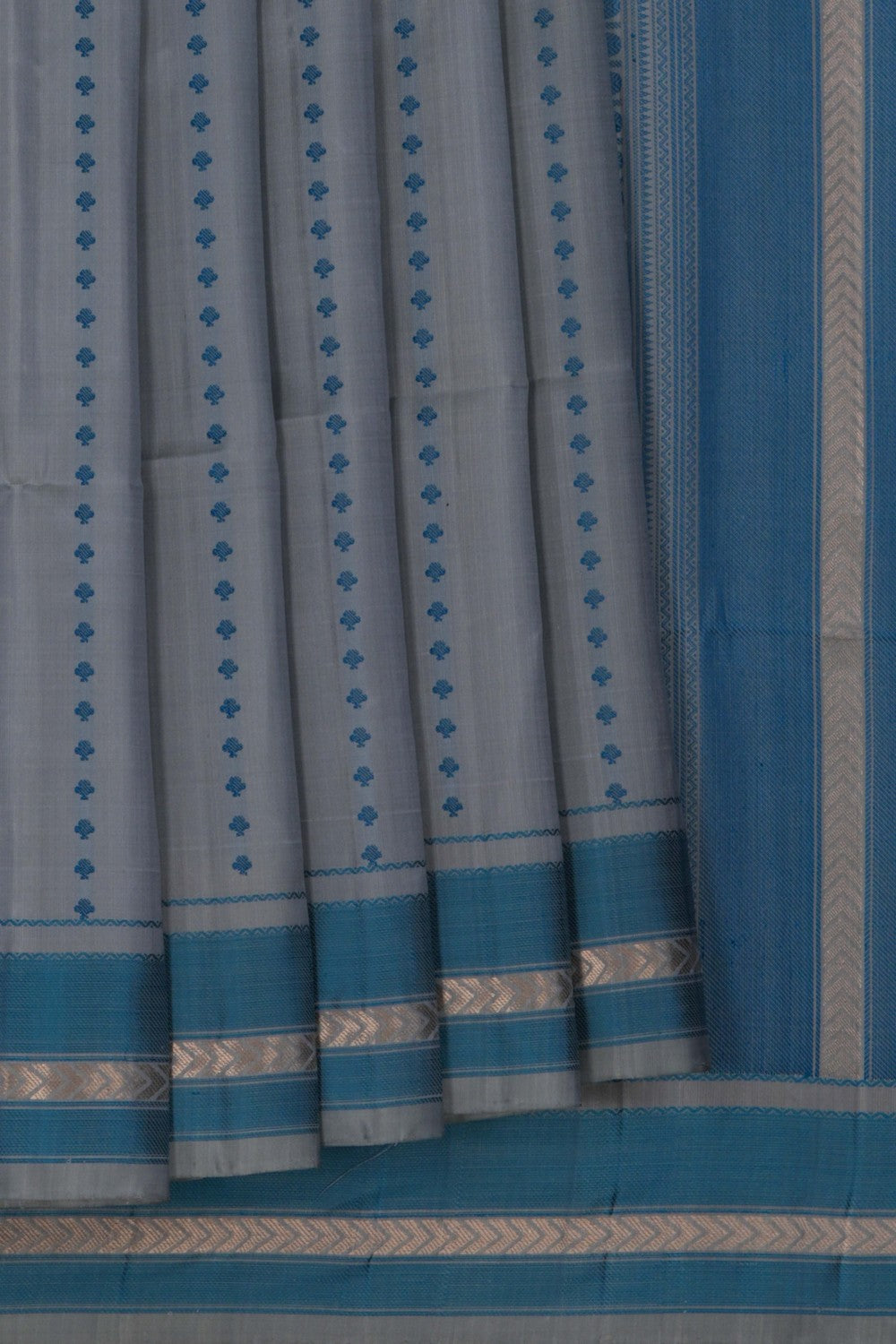 South Silk Grey Saree