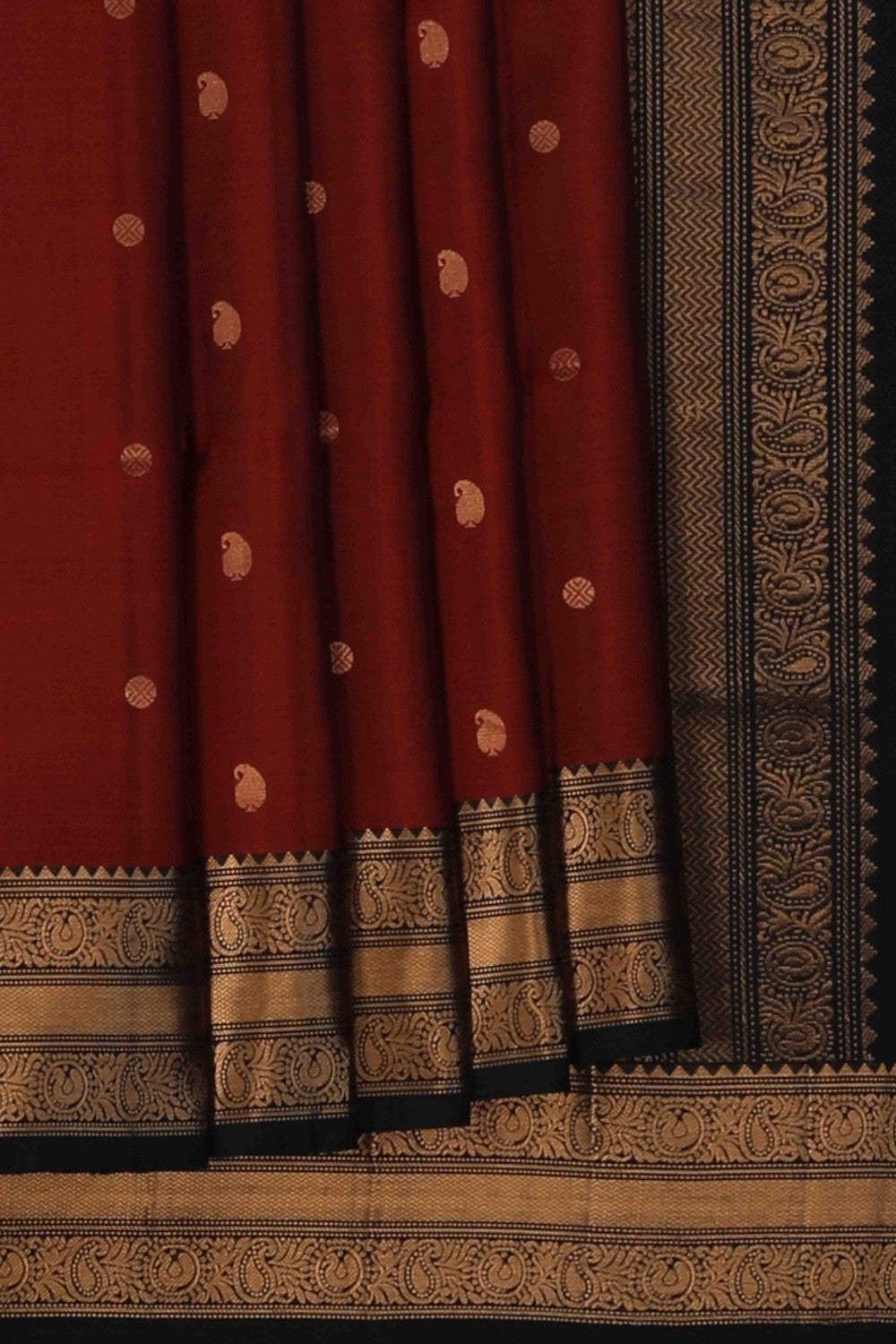 Image of South Silk Maroon Saree