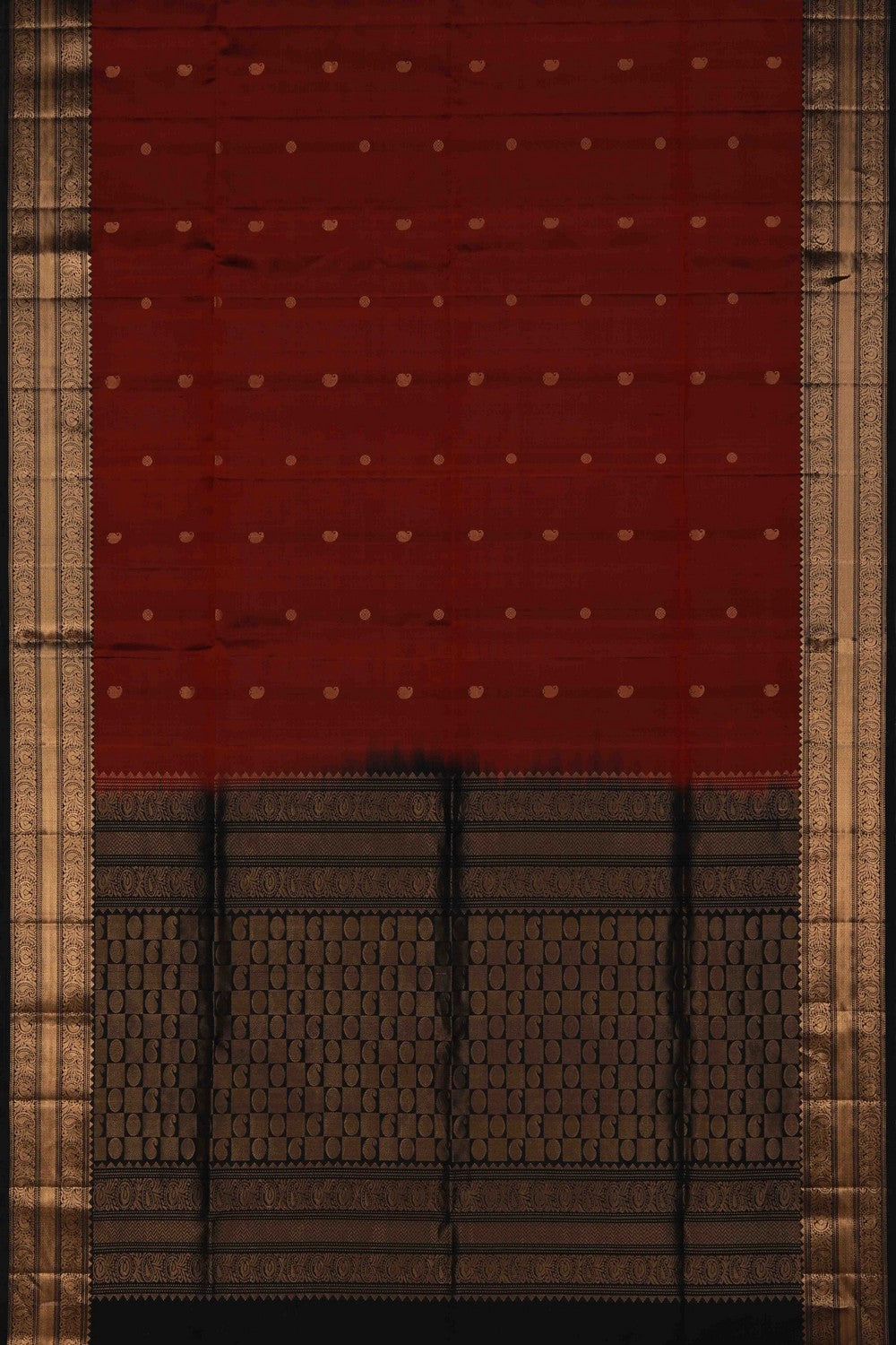 Image of South Silk Maroon Saree