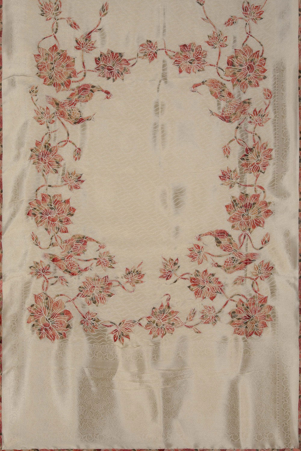 A graceful Tissue Silk White Saree