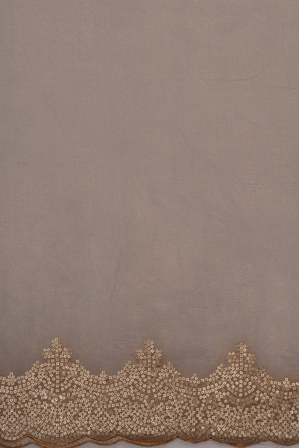 Crush Silk Beige Saree